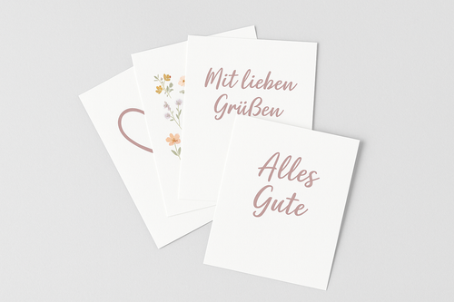Persönliche Grußkarte mit Wunschtext