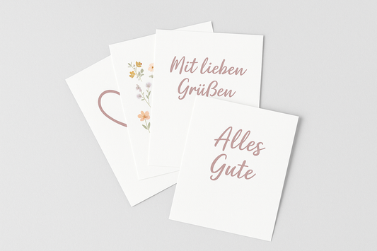 Persönliche Grußkarte mit Wunschtext